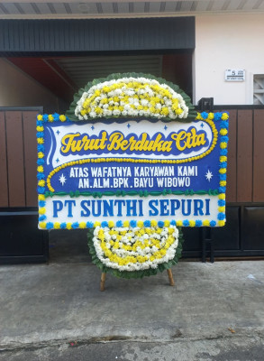 Papan Bunga Duka di Kembangan Selatan