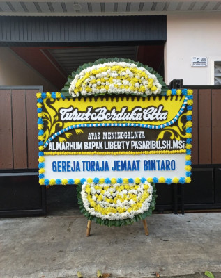 Papan Bunga Duka di Kembangan Selatan